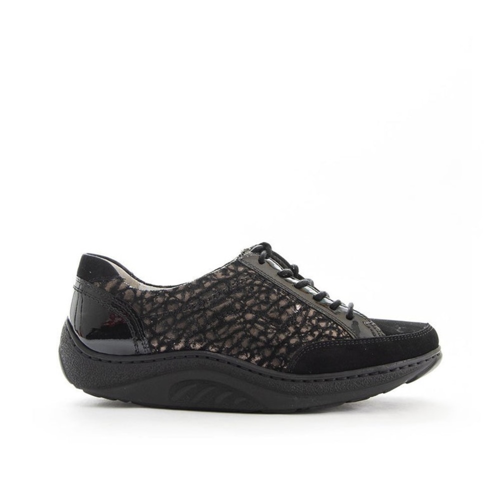 Waldlaufer Helli sneakers in black with metallic details
